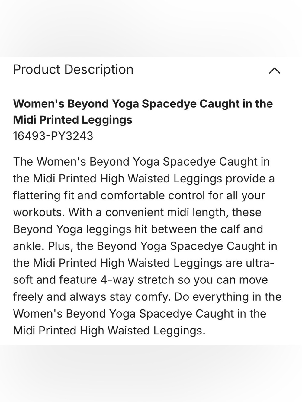 Beyond Yoga Spacedye Caught in the Midi Printed Leggings Red Black Print - Picture 9 of 9